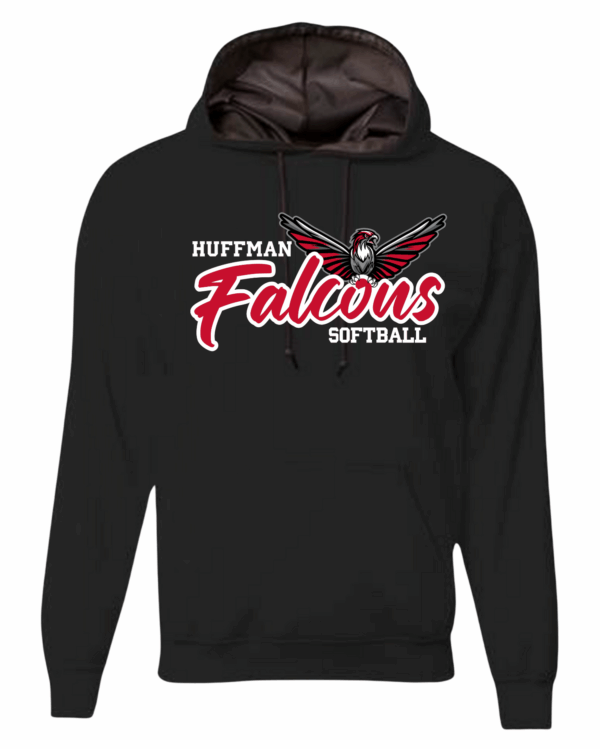 Hoodie - Softball Huffman Falcons - Image 2