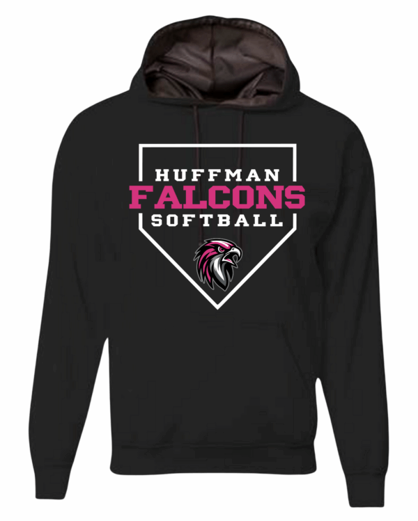 Hoodie - Softball Home Plate - Image 3
