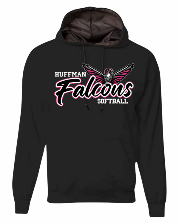 Hoodie - Softball Huffman Falcons - Image 3
