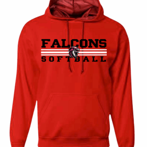 Hoodie - Softball Falcons 3 Stripes