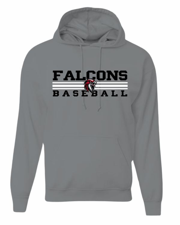 Hoodie - Baseball Falcons 3 Stripes - Image 2