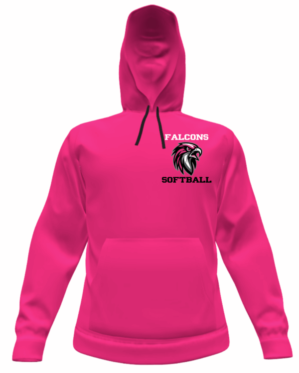 Hoodie - Softball Falcon Head Pocket - Image 5