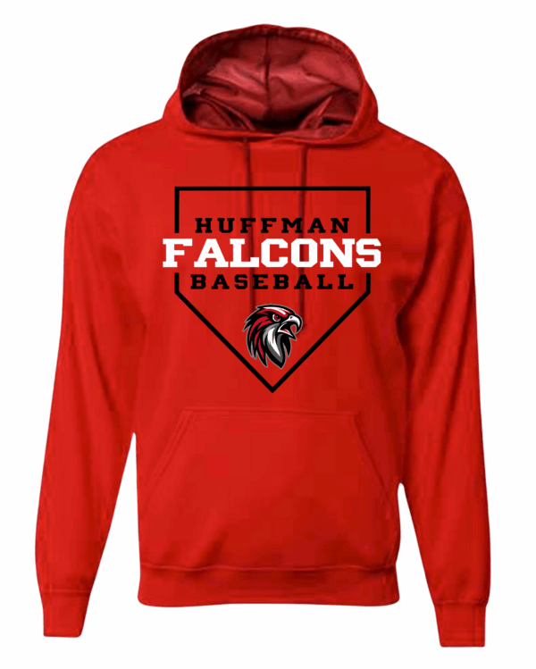 Hoodie - Baseball Home Plate - Image 3