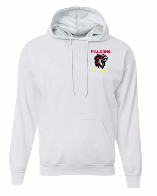 Hoodie - Softball Falcon Head Pocket - Image 8
