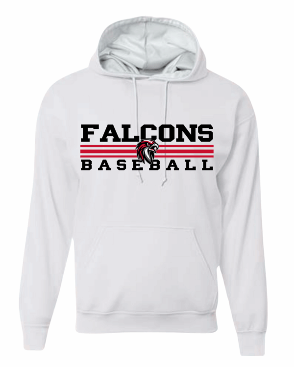 Hoodie - Baseball Falcons 3 Stripes - Image 5
