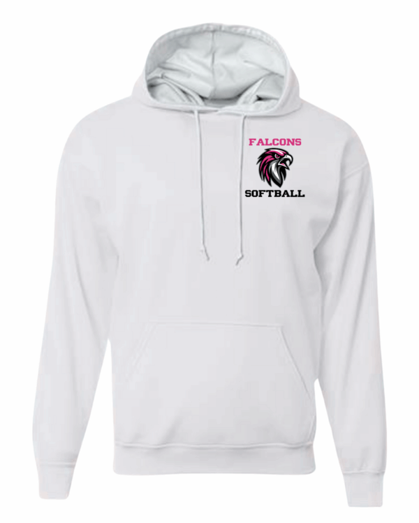 Hoodie - Softball Falcon Head Pocket - Image 9
