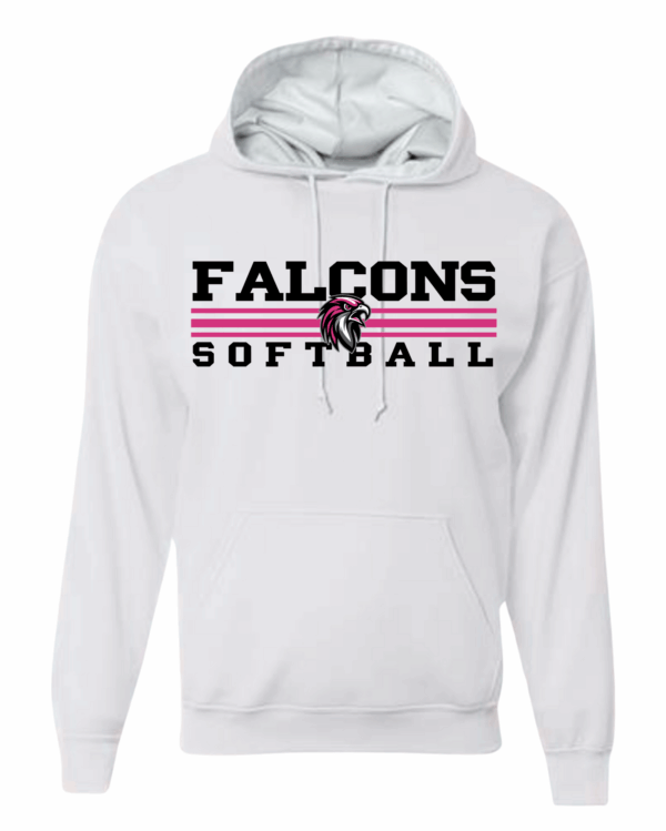 Hoodie - Softball Falcons 3 Stripes - Image 9