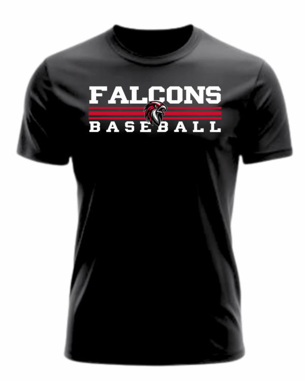 Shirt - Baseball Falcons 3 Stripes - Image 3