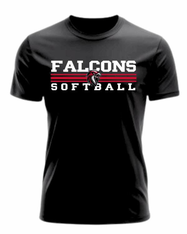 Shirt - Softball Falcons 3 Stripes - Image 2