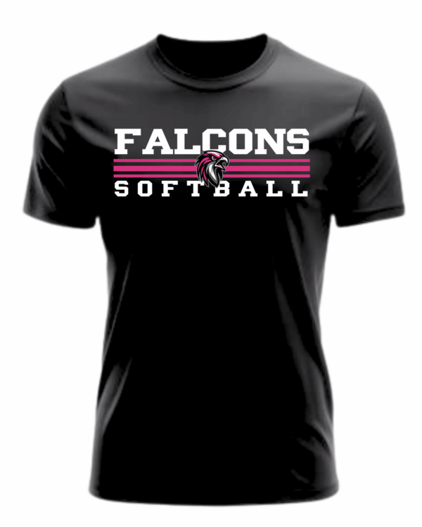 Shirt - Softball Falcons 3 Stripes - Image 3