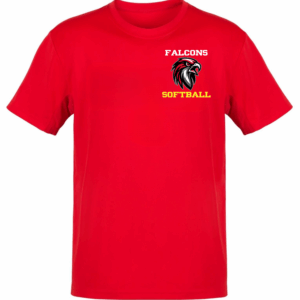 Shirt - Softball Falcon Head Pocket