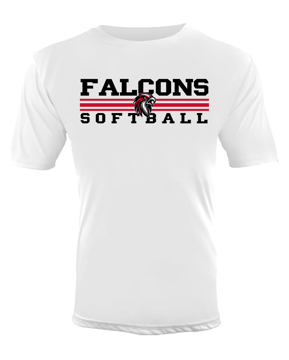 Shirt - Softball Falcons 3 Stripes - Image 2