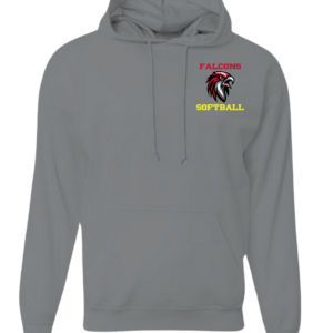 Hoodie - Softball Falcon Head Pocket