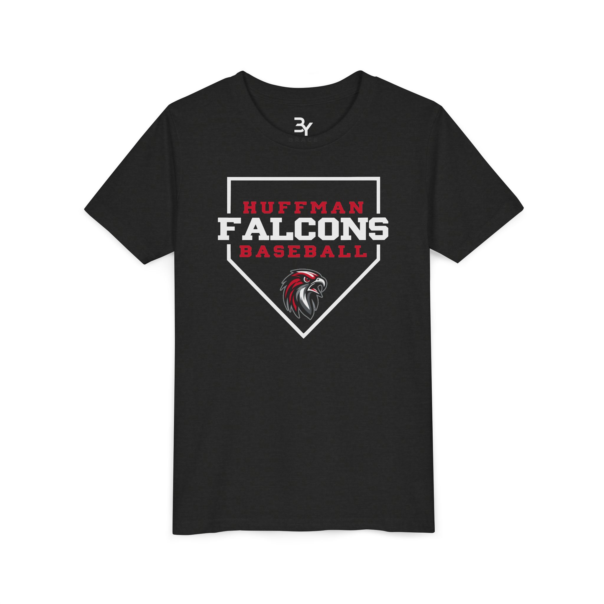 Youth Cotton Tee: Home Plate Baseball - Image 6