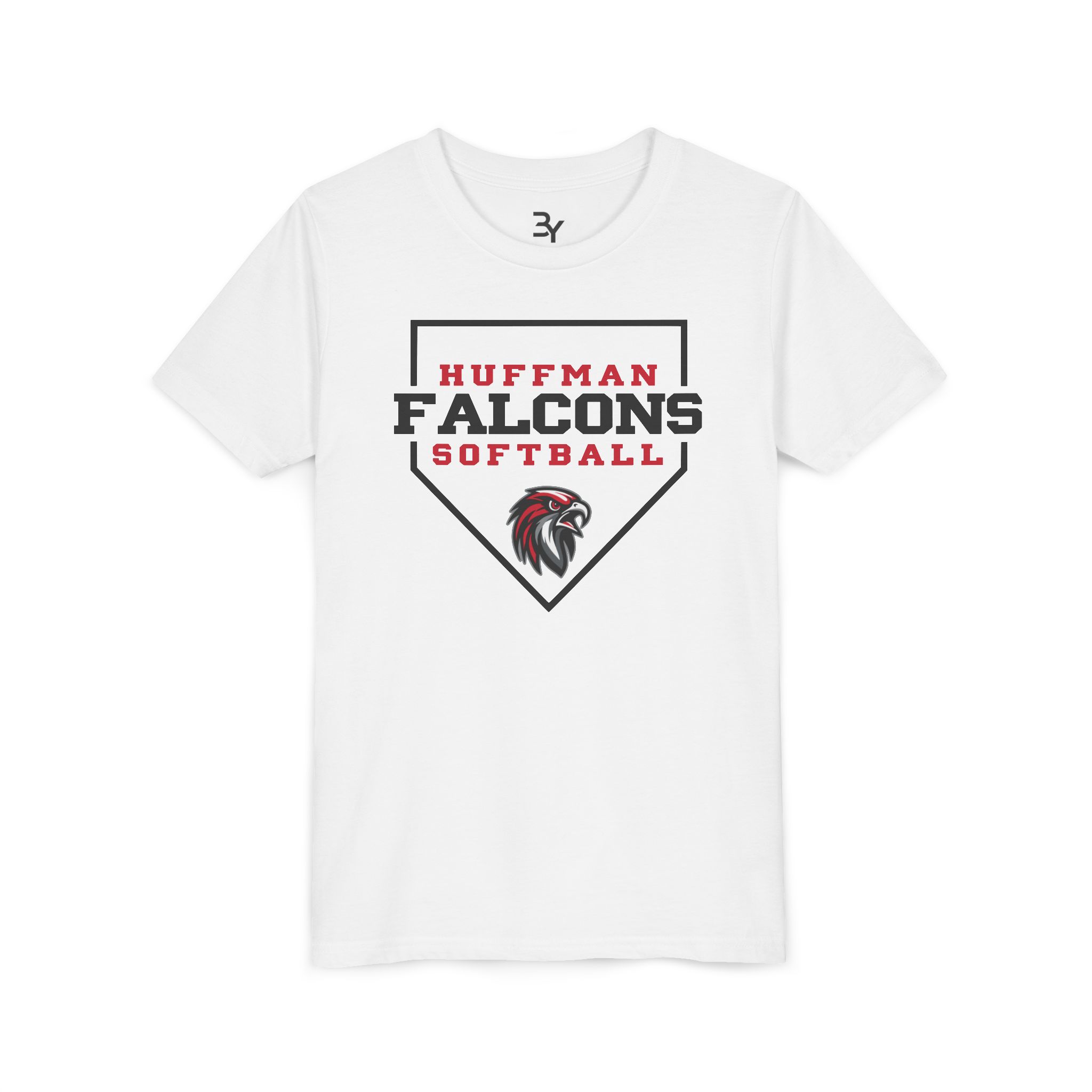 Youth Cotton Tee: Home Plate Softball