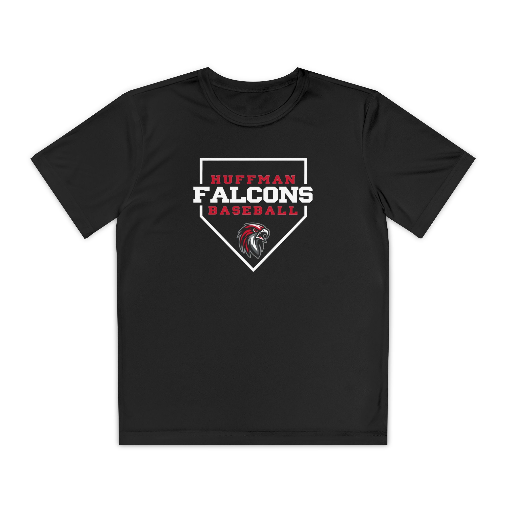 Youth Performance Tee: Home Plate Baseball