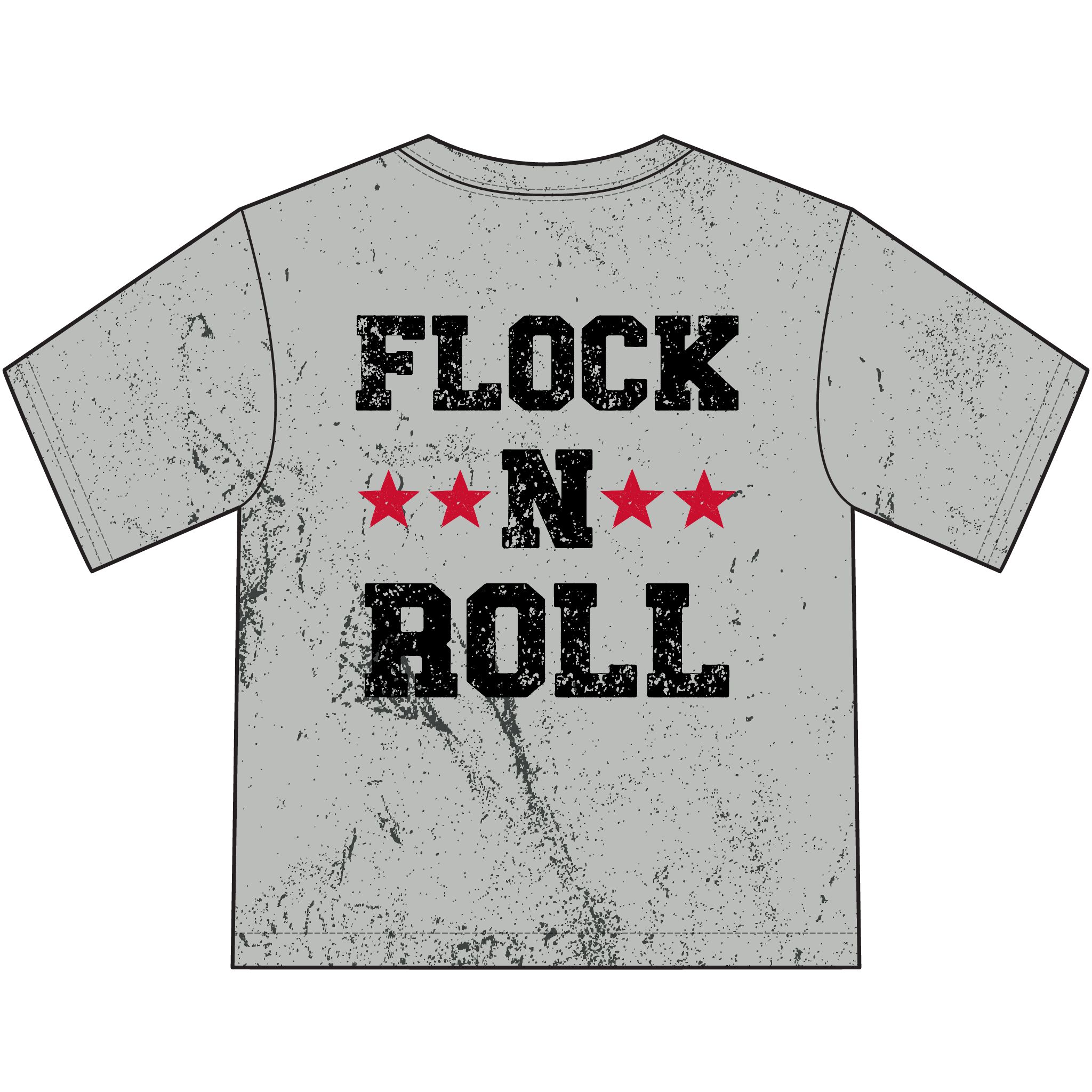 Youth Vintage Cotton Tee: Flock N Roll - Image 2