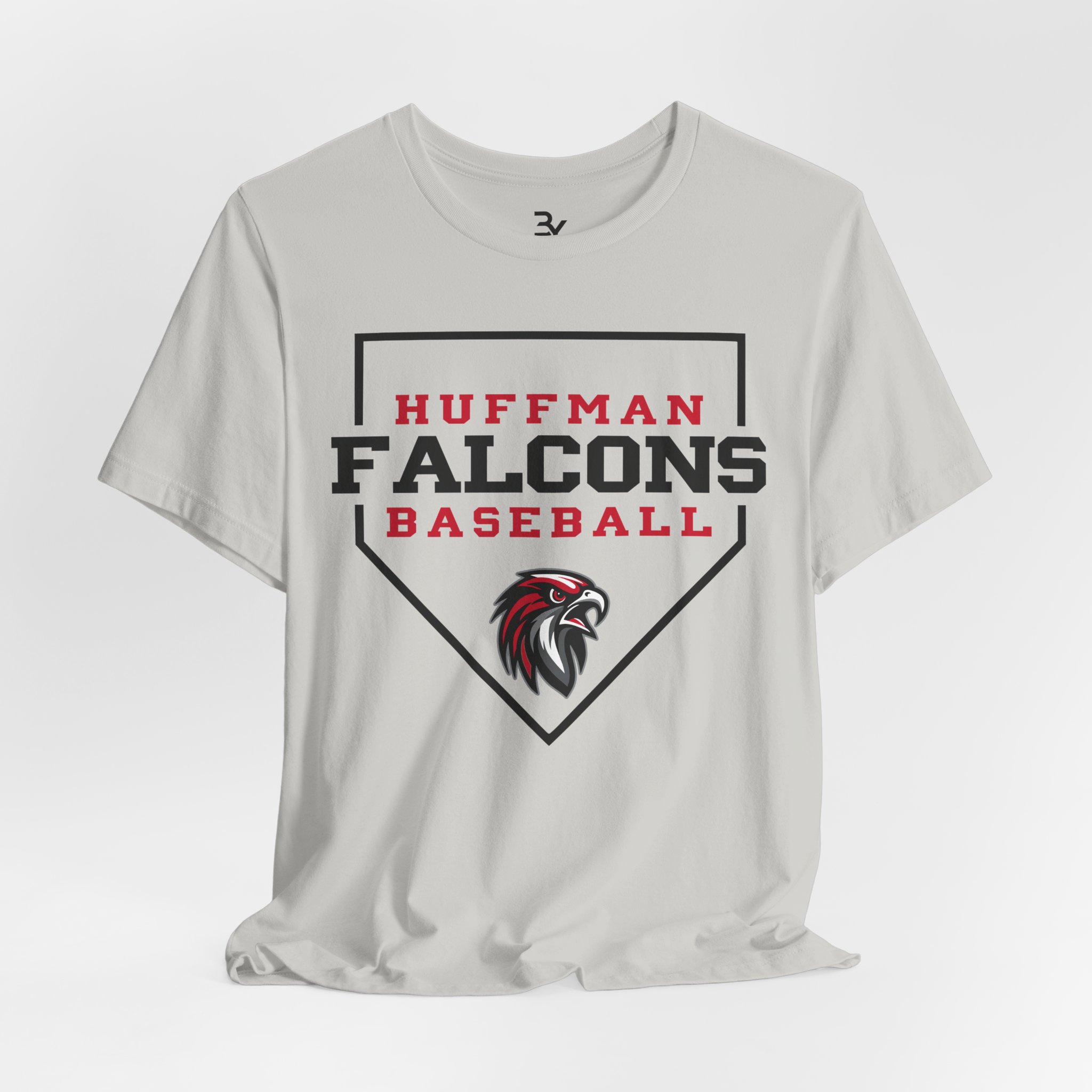 Adult Cotton Tee: Home Plate Baseball - Image 5