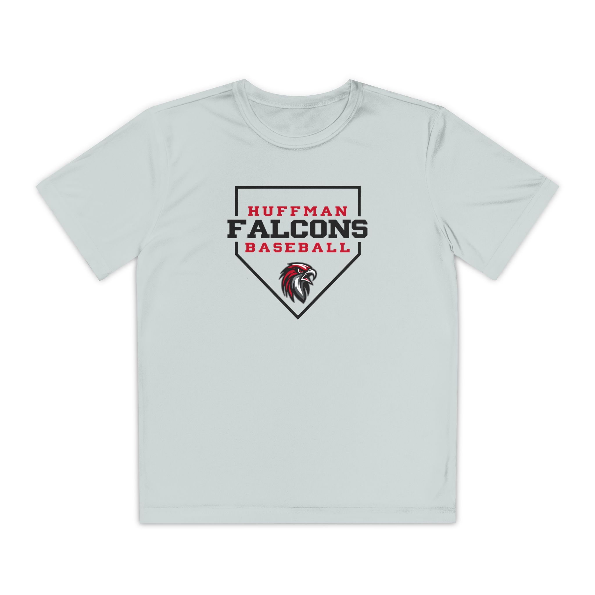 Youth Performance Tee: Home Plate Baseball - Image 3