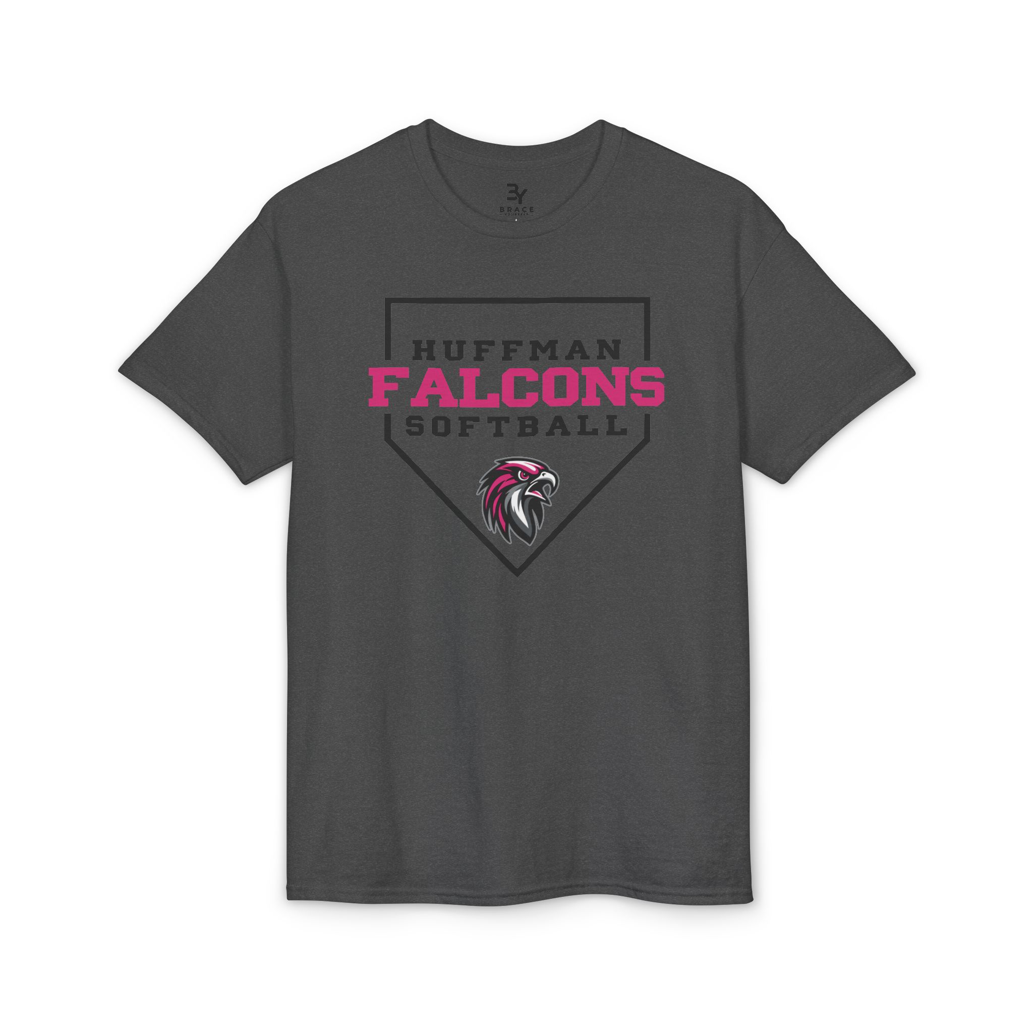 Adult Premium Tee: Home Plate Softball (Pink) - Image 5