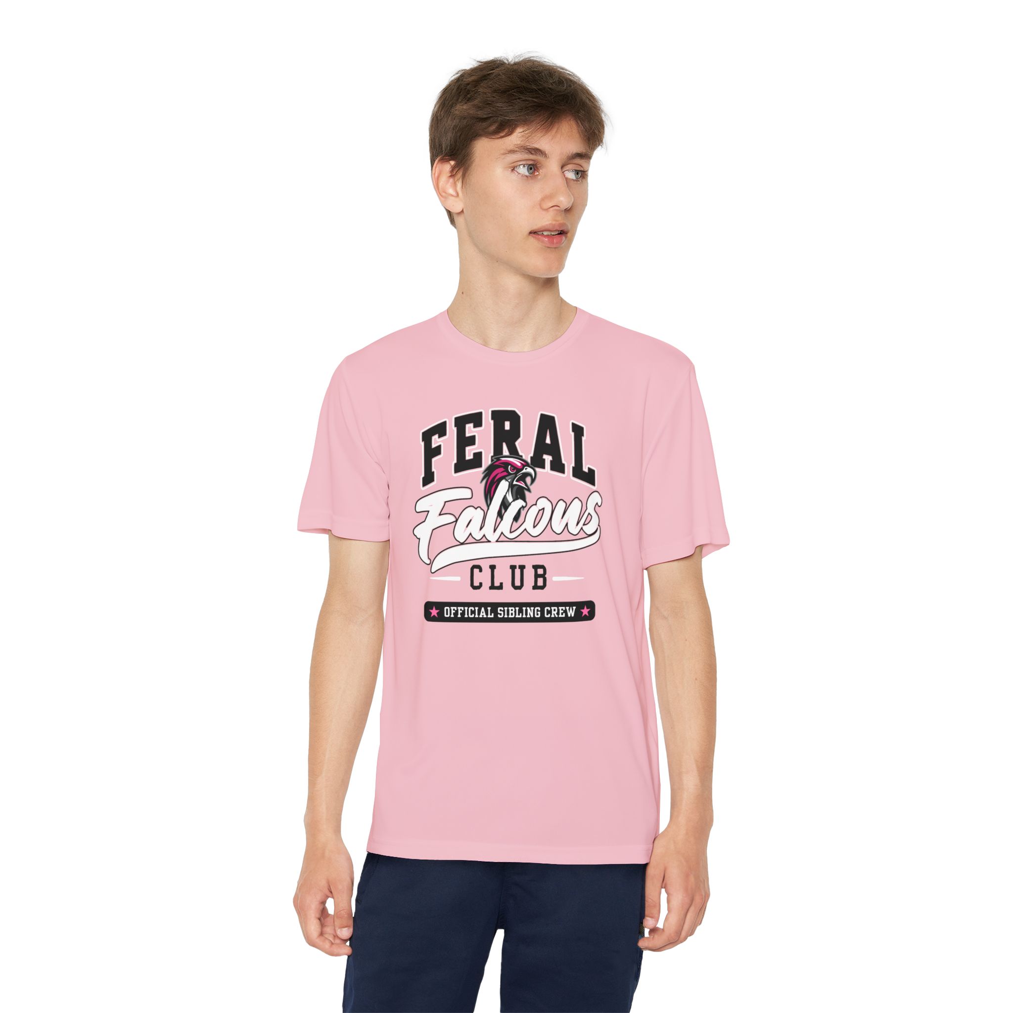Youth Performance Tee: 'Feral Falcons Club' - Image 17