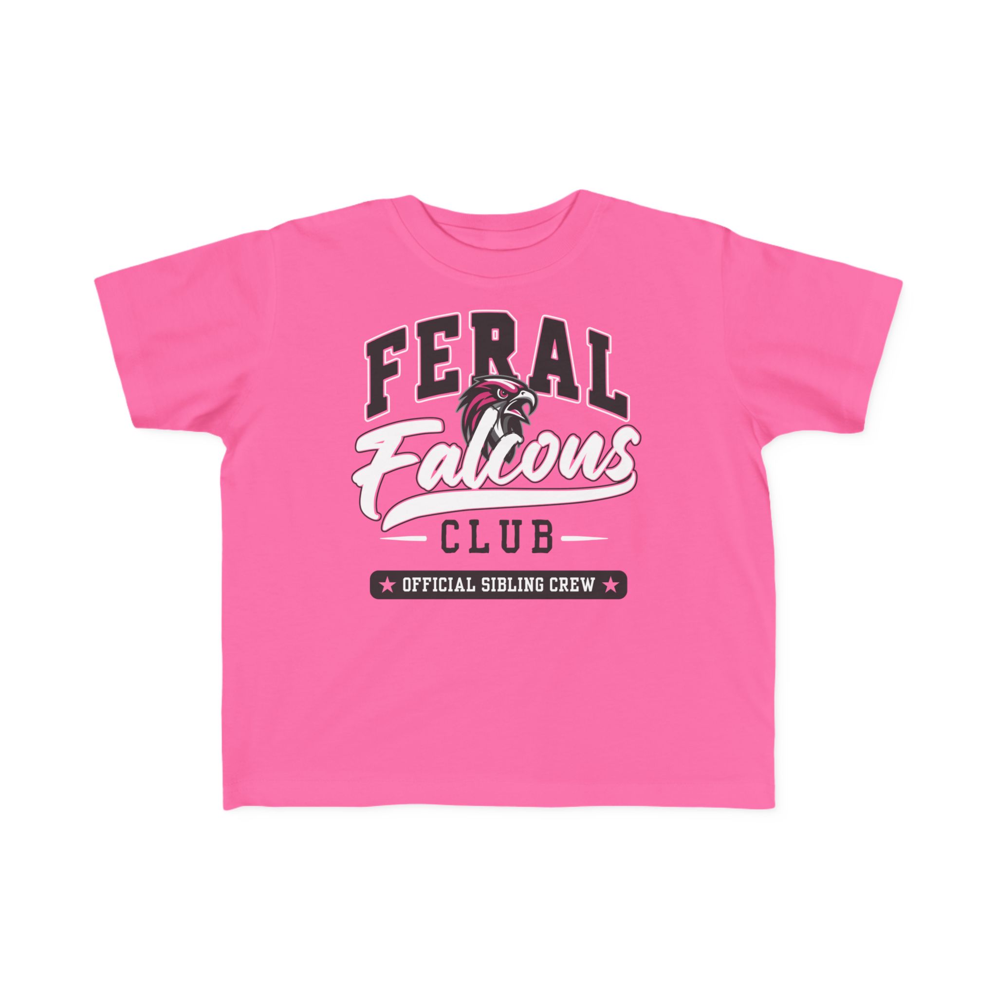 Toddler Cotton Tee: 'Feral Falcons Club' - Image 9