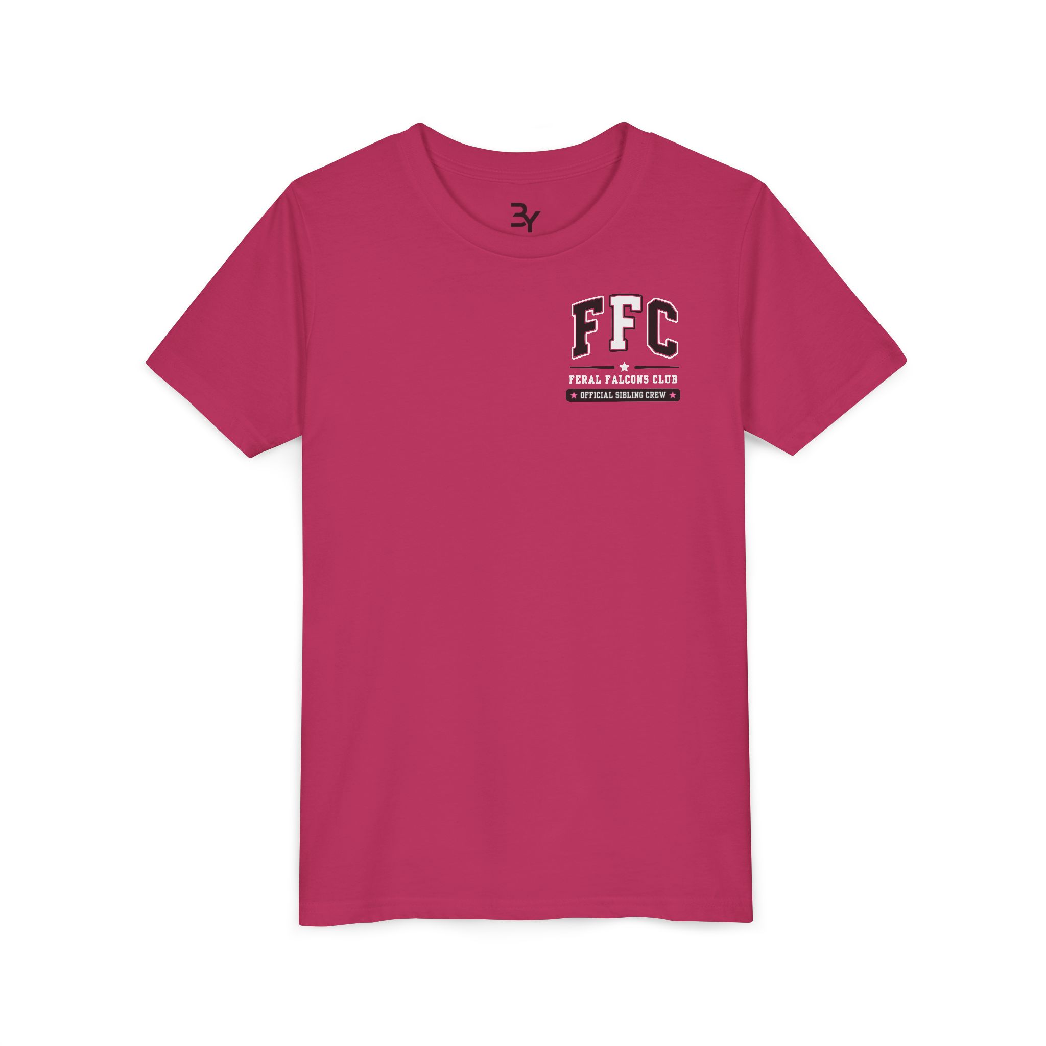 Youth Cotton Tee: 'Feral Falcons Club' (2 Sided) - Image 9