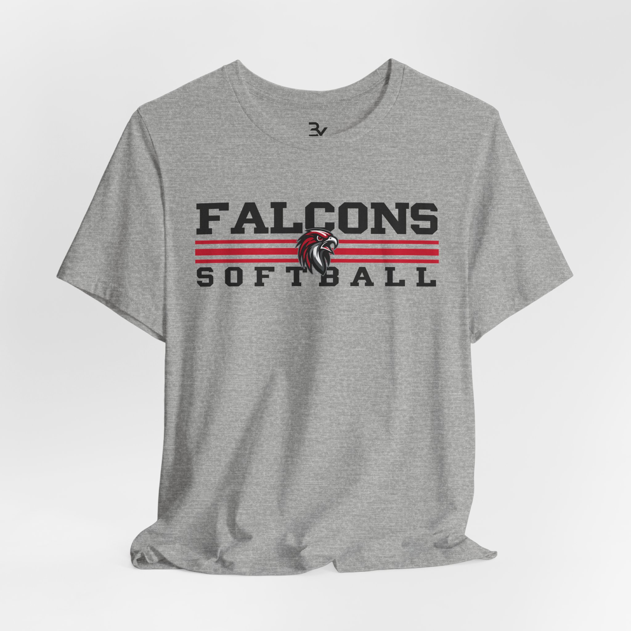 Adult Cotton Tee: Classic Lines Softball - Image 7