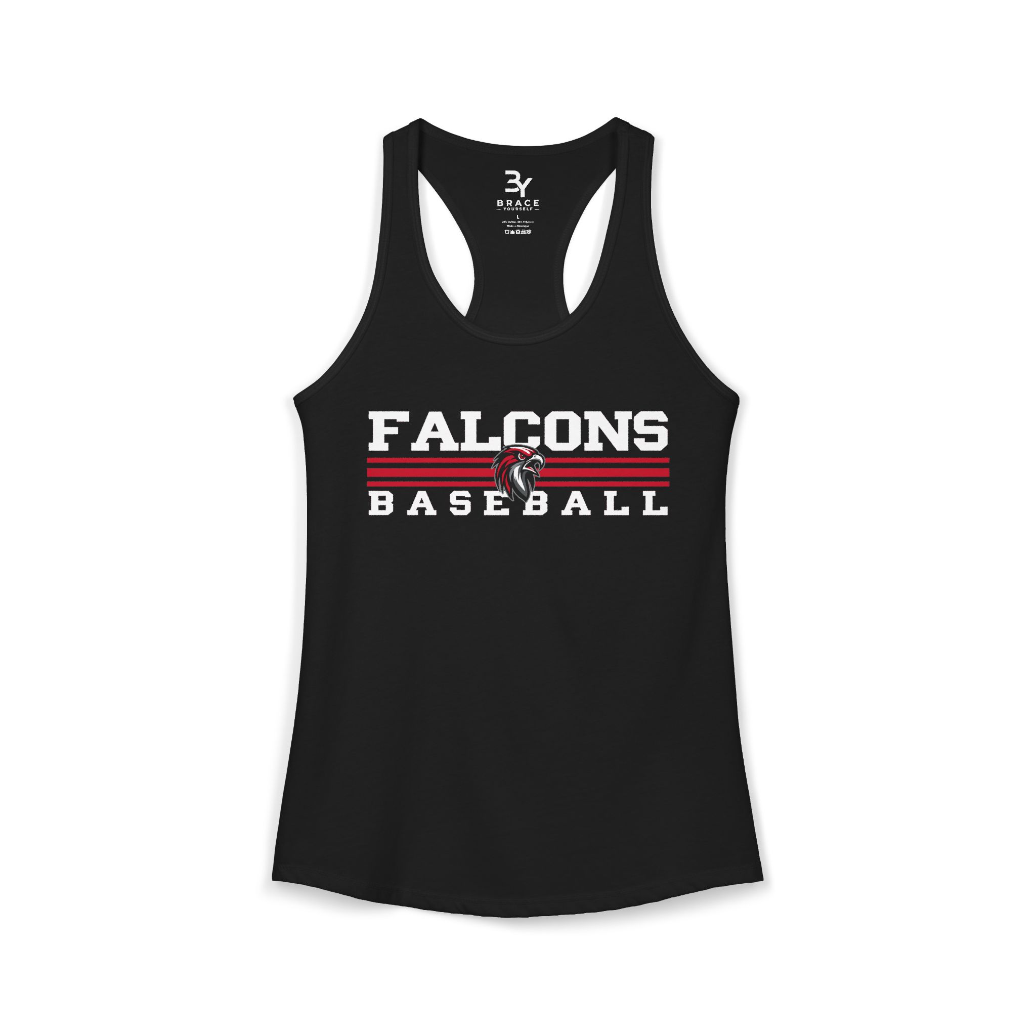 Women's Premium Racerback: Classic Lines Baseball - Image 5