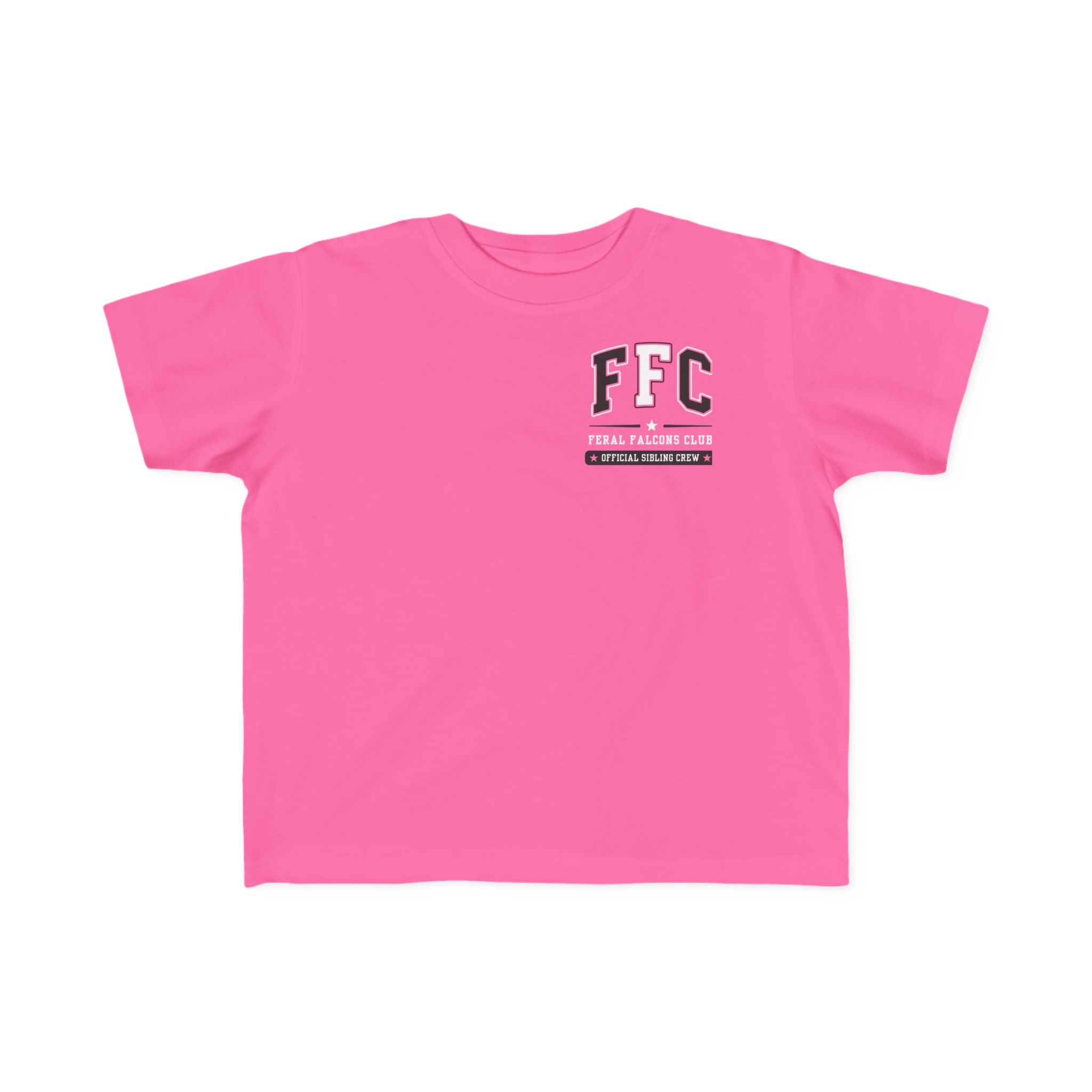 Toddler Cotton Tee: 'Feral Falcons Club' (2 Sided) - Image 9