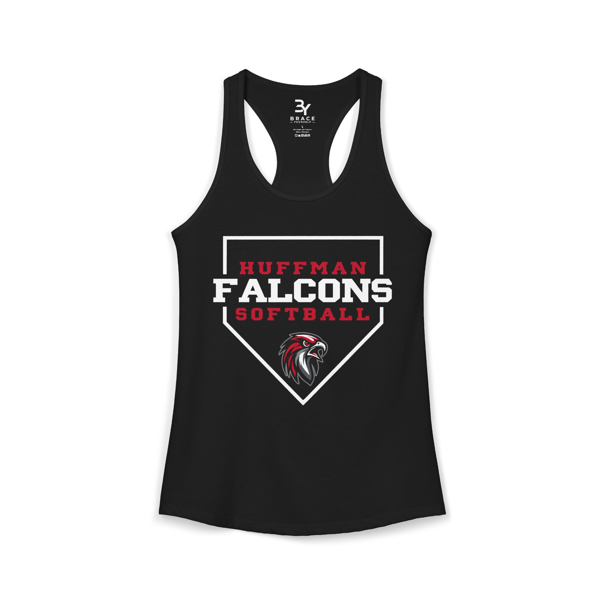 Women's Premium Racerback: Home Plate Softball - Image 5