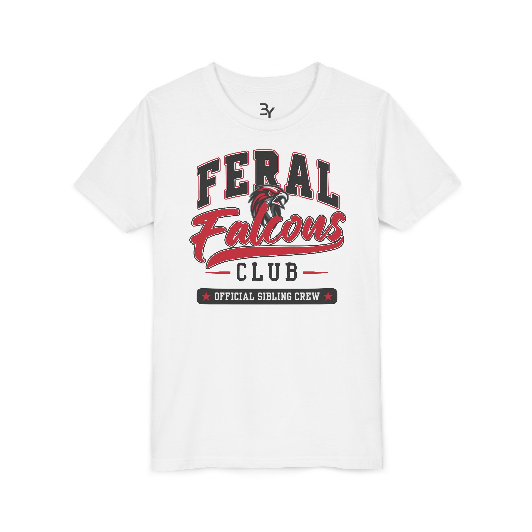 Youth Cotton Tee: 'Feral Falcons Club'