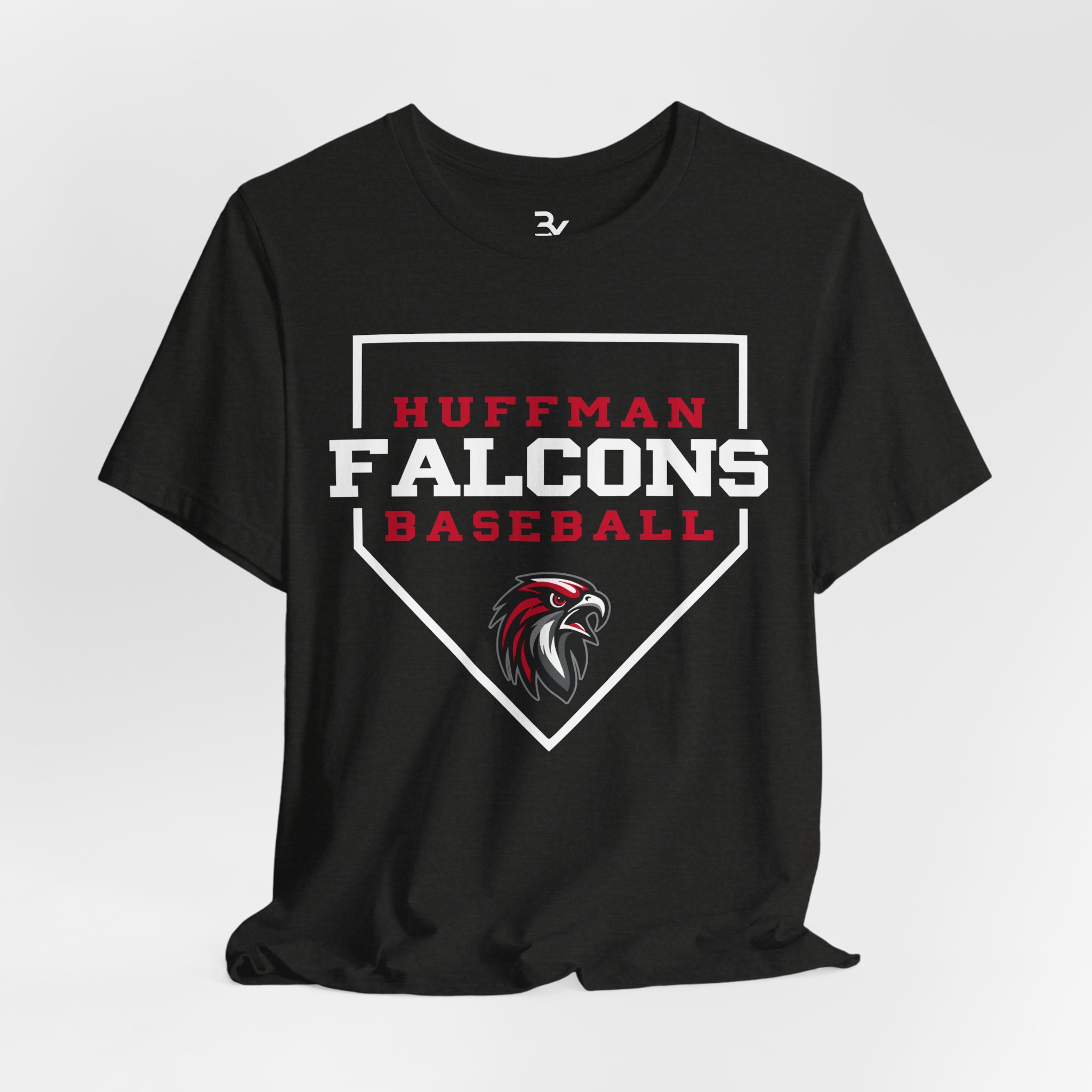 Adult Cotton Tee: Home Plate Baseball - Image 6