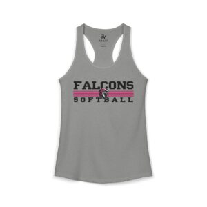 Women's Premium Racerback: Classic Lines Softball (Pink)