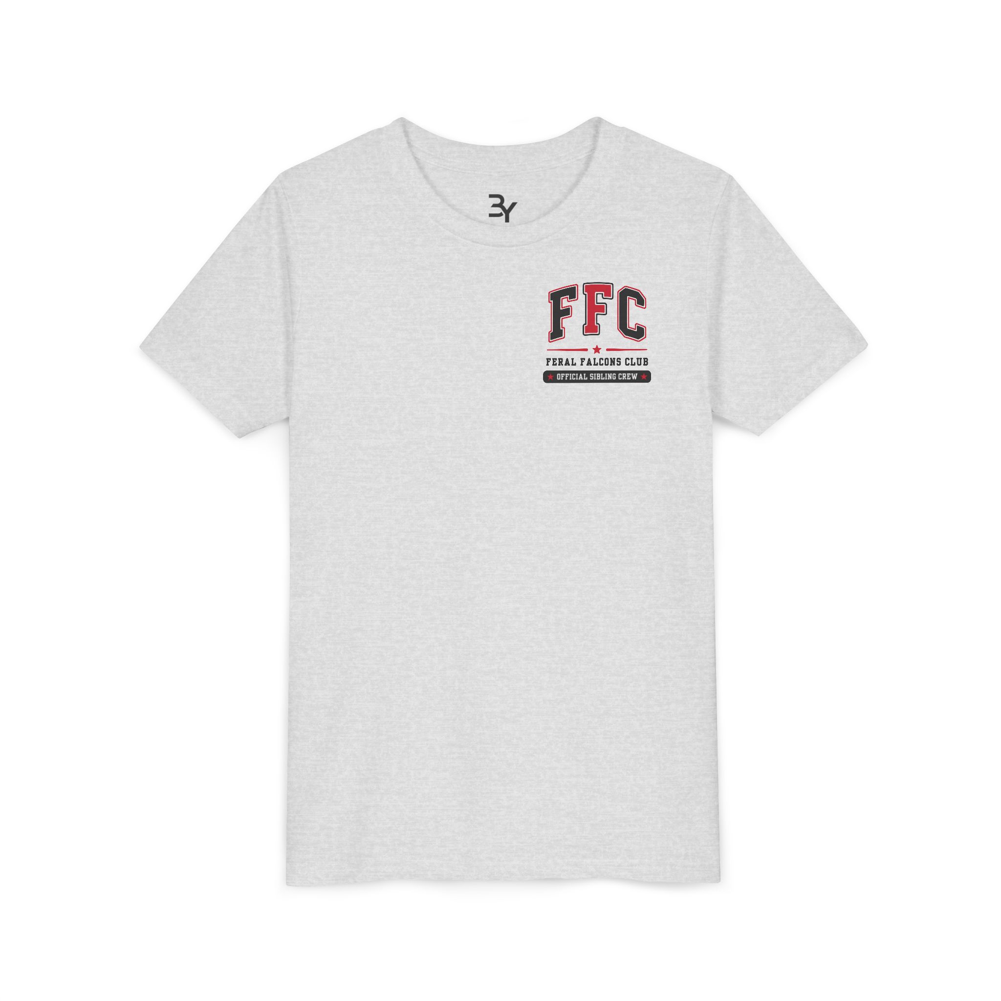 Youth Cotton Tee: 'Feral Falcons Club' (2 Sided) - Image 2