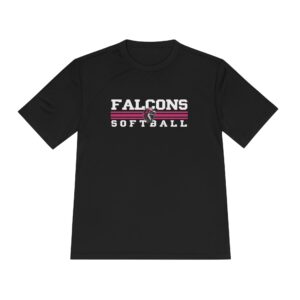 Adult Performance Tee: Classic Lines Softball (Pink)