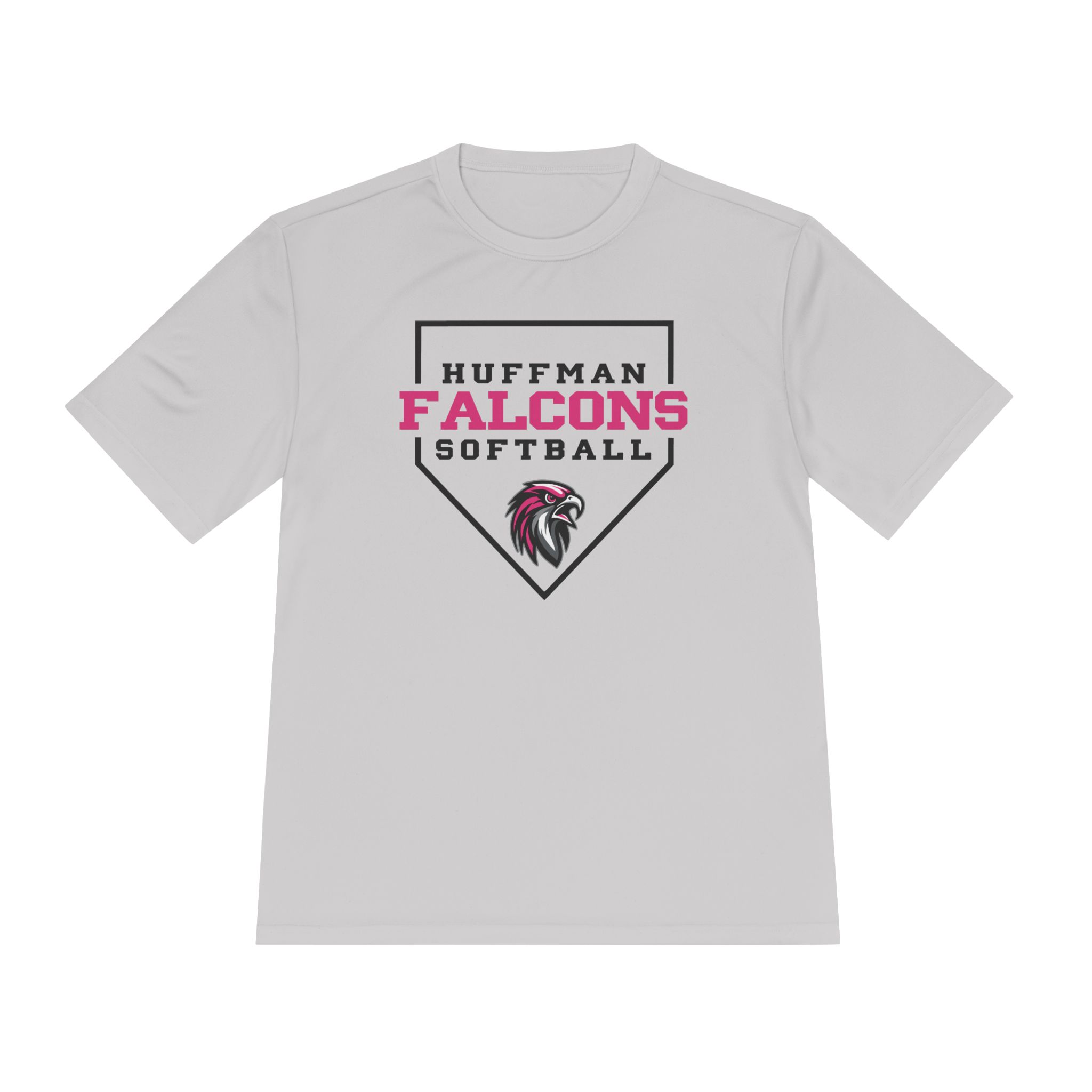 Adult Performance Tee: Home Plate Softball (Pink) - Image 3
