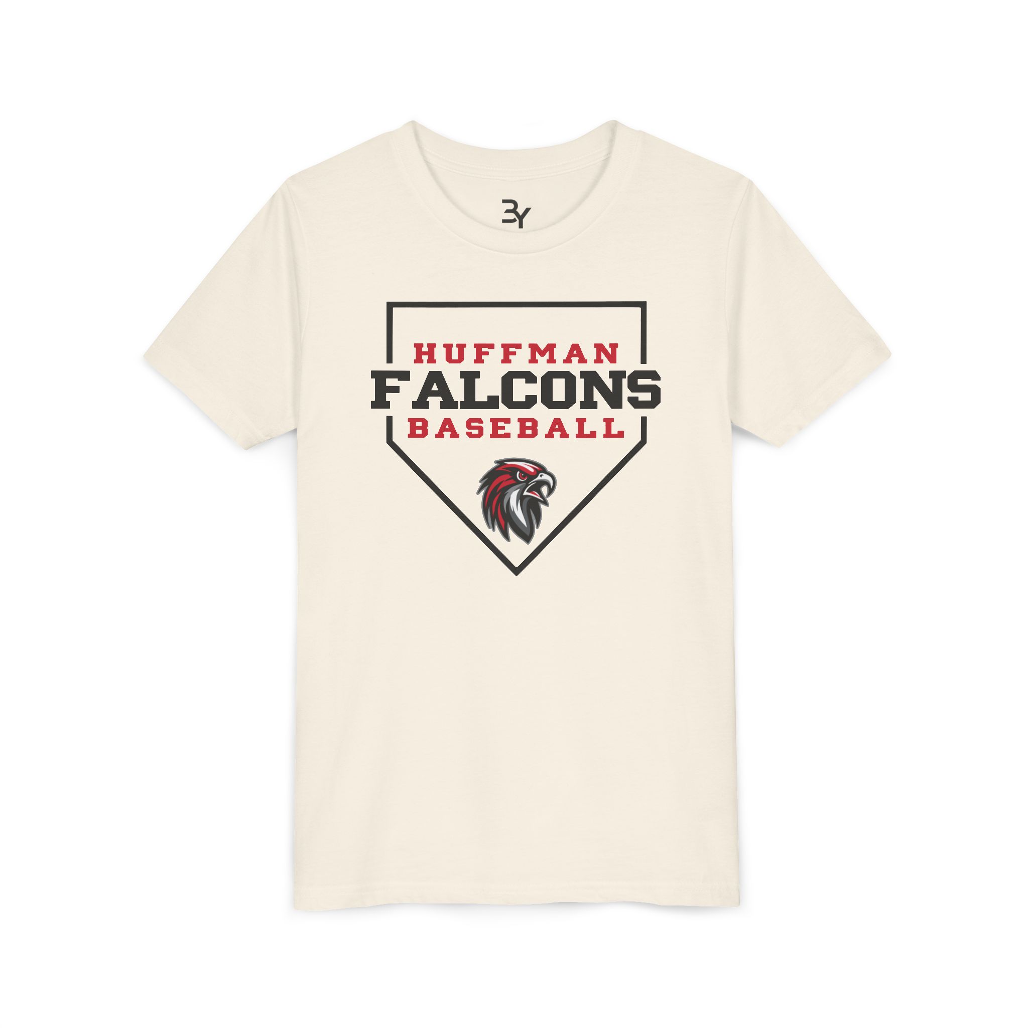 Youth Cotton Tee: Home Plate Baseball - Image 5