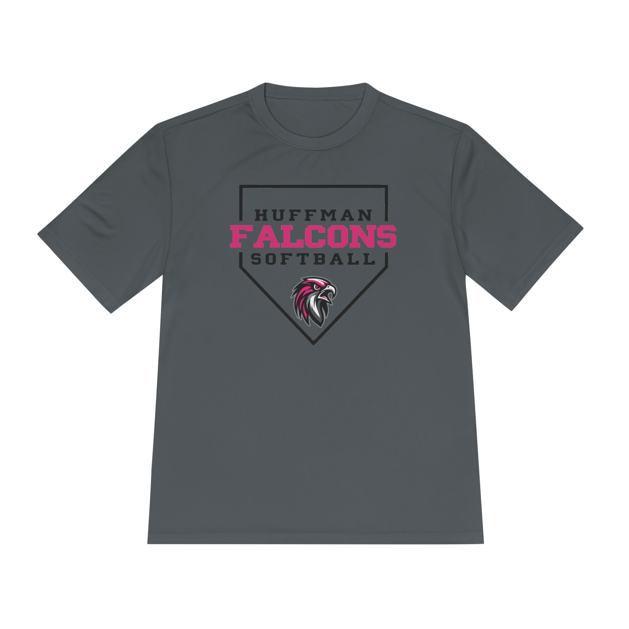 Adult Performance Tee: Home Plate Softball (Pink) - Image 4