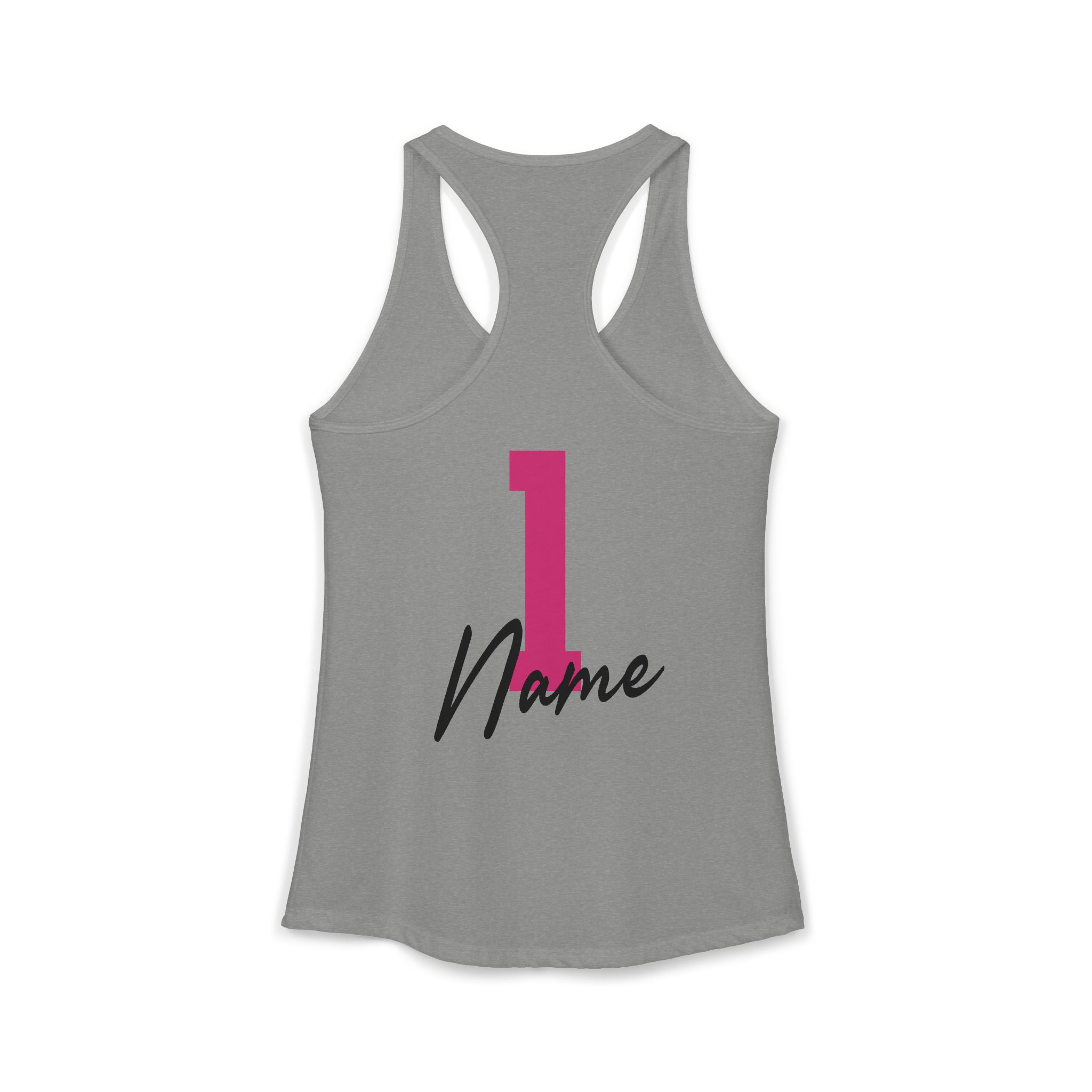 Women's Premium Racerback: Classic Lines Softball (Pink) - Image 2