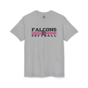 Adult Premium Tee: Classic Lines Softball (Pink)