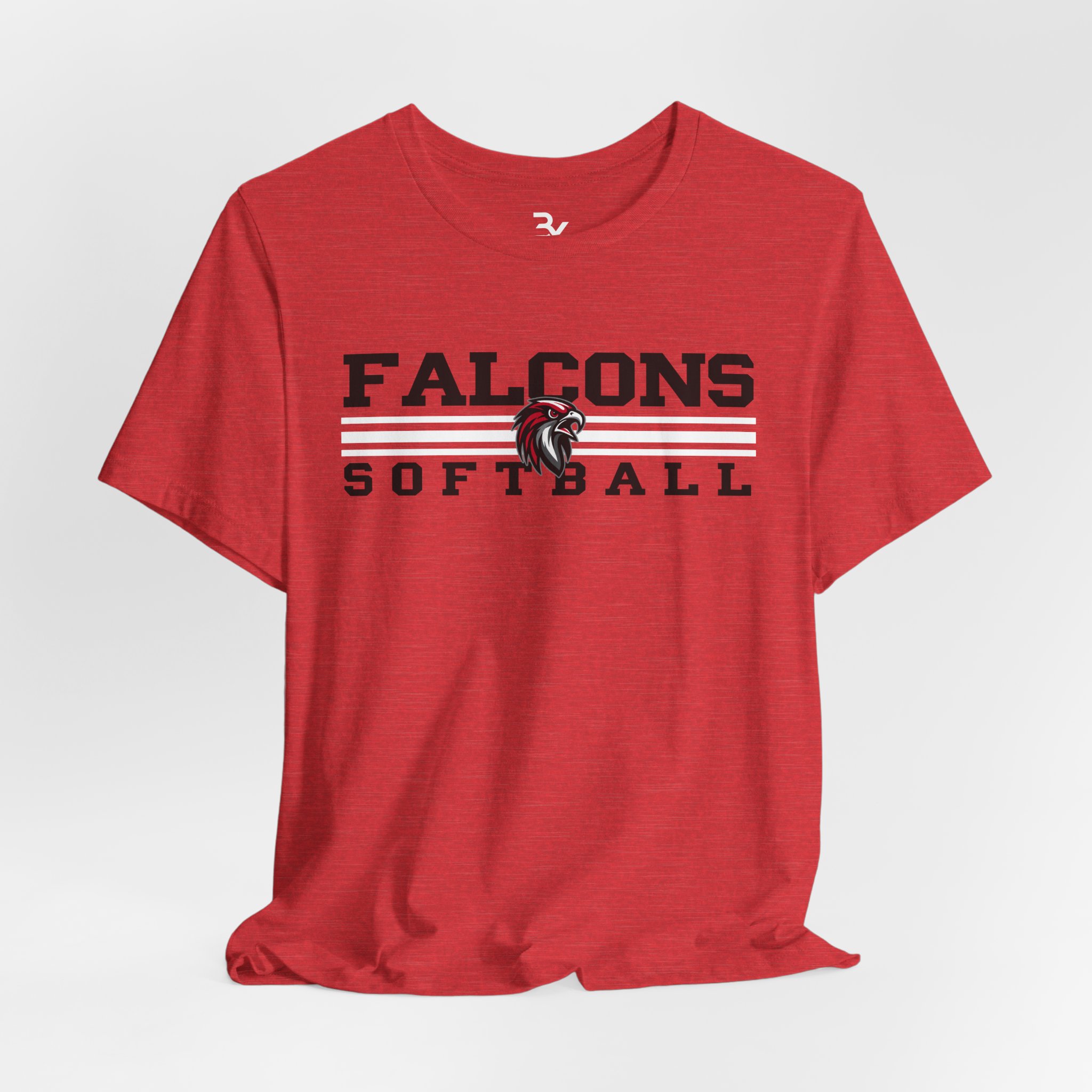 Adult Cotton Tee: Classic Lines Softball - Image 9