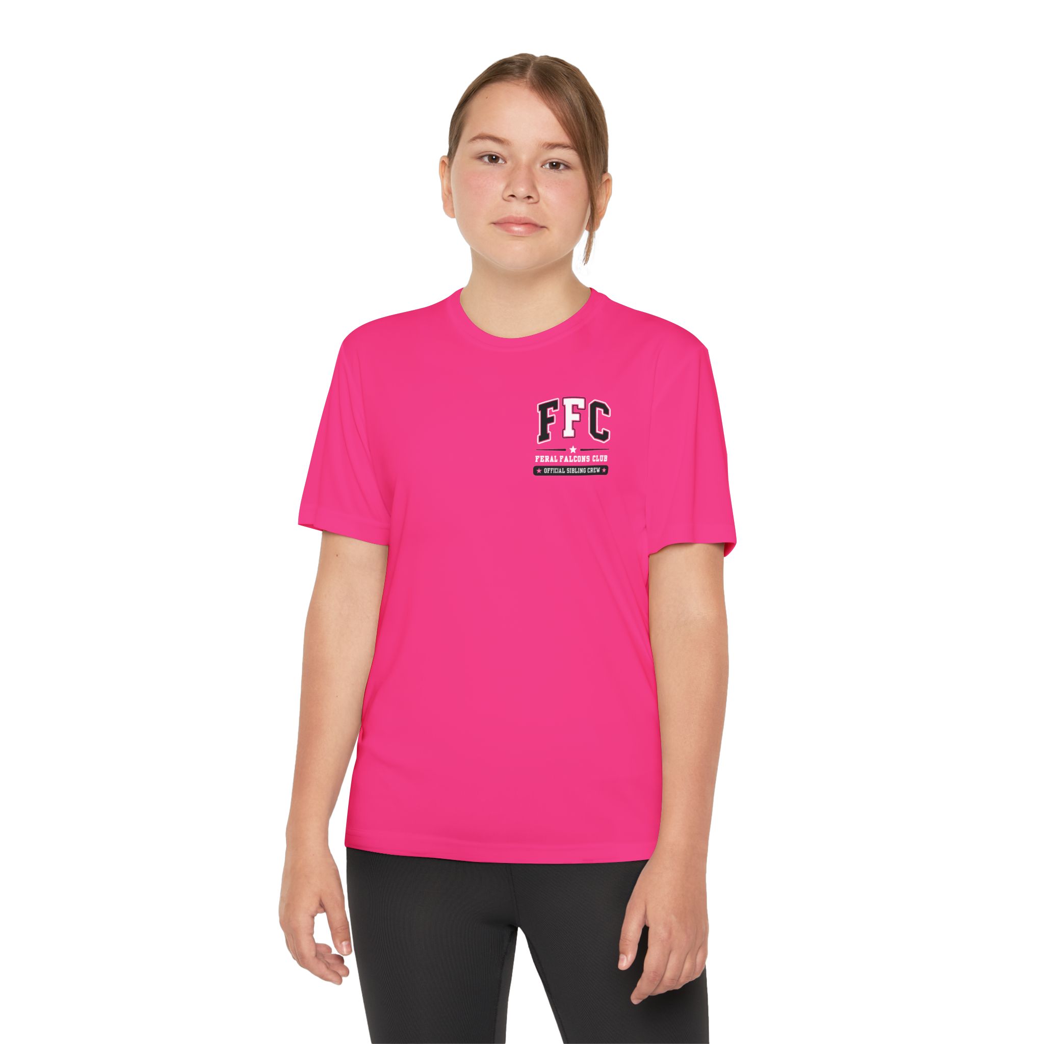 Youth Performance Tee: 'Feral Falcons Club' (2 Sided) - Image 10