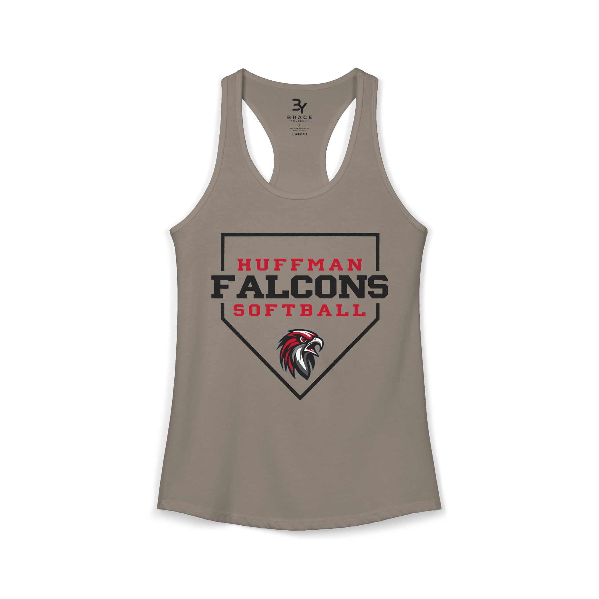 Women's Premium Racerback: Home Plate Softball - Image 9