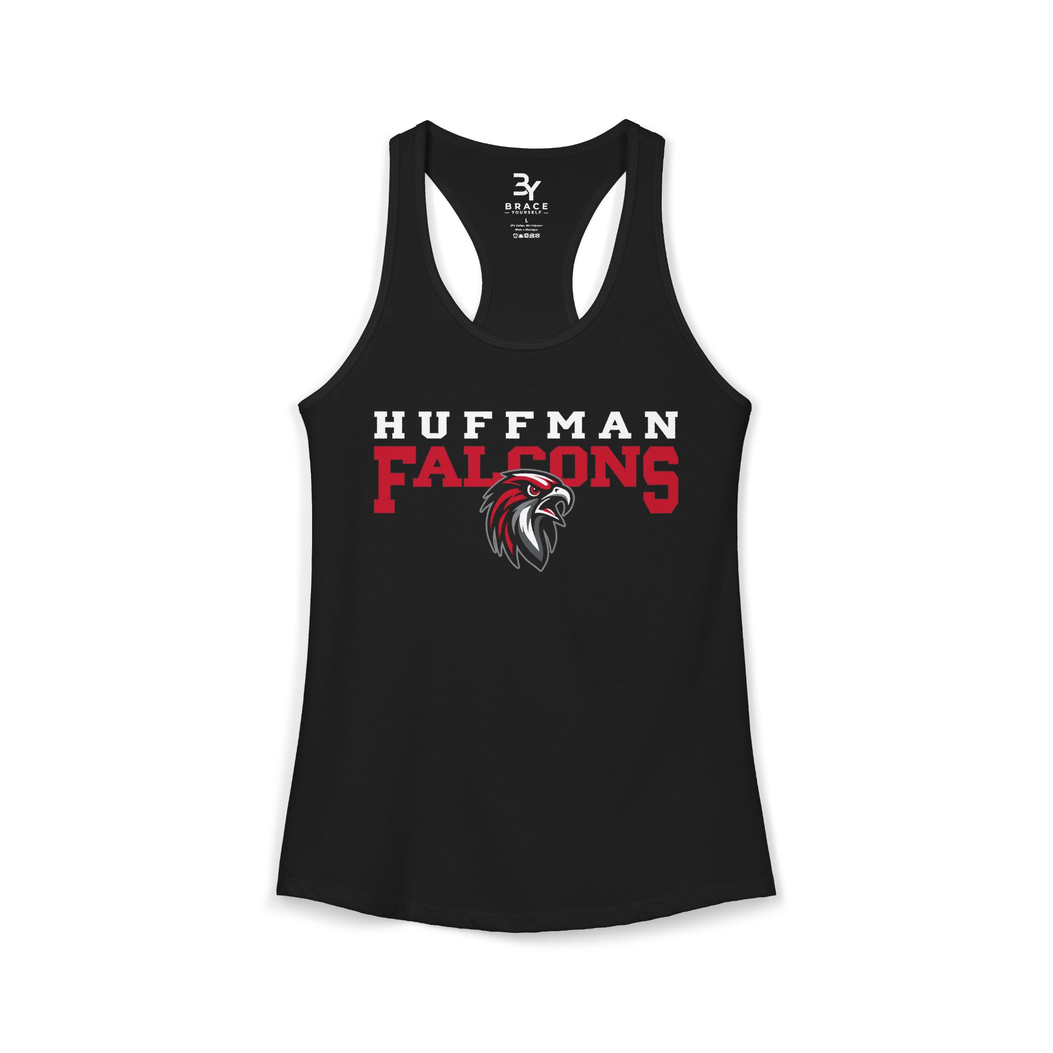 Women's Premium Racerback: Huffman Falcons - Image 5