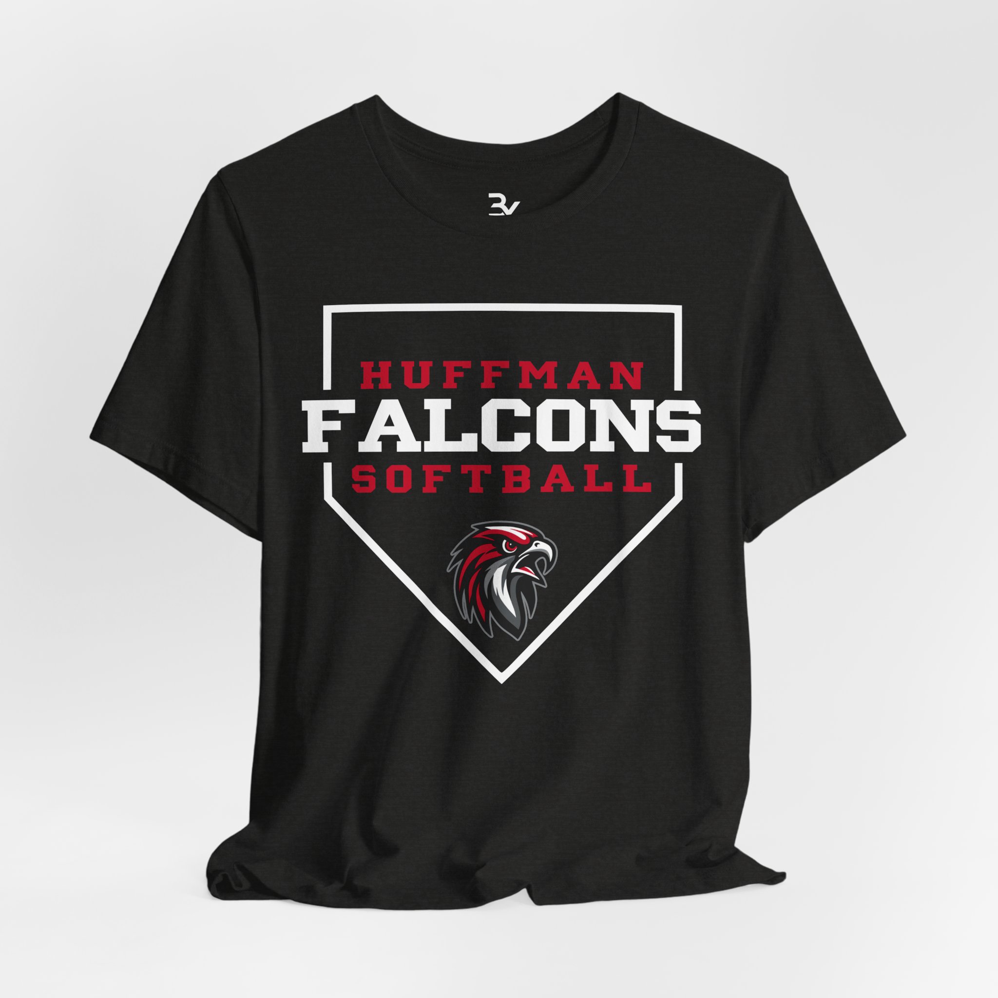 Adult Cotton Tee: Home Plate Softball - Image 6
