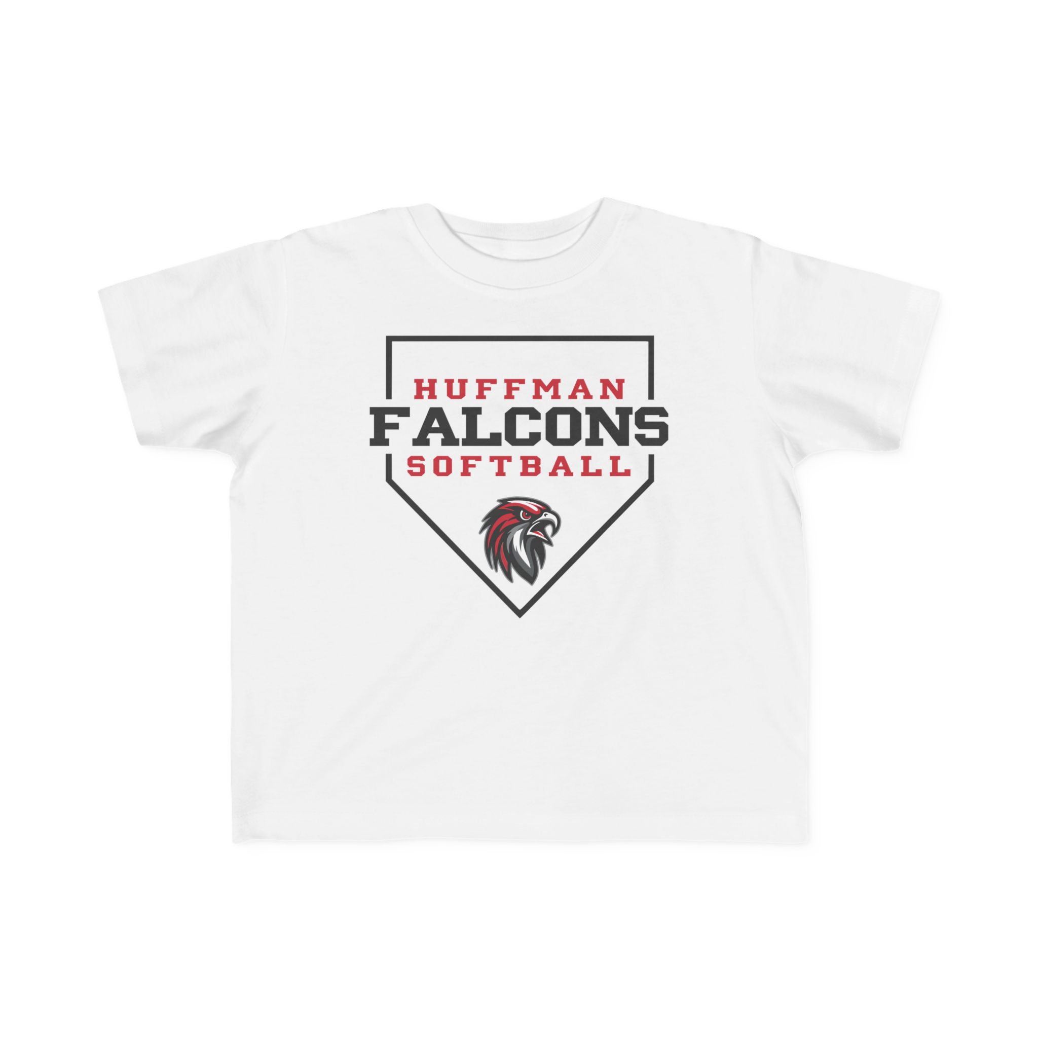 Toddler Cotton Tee: Home Plate Softball