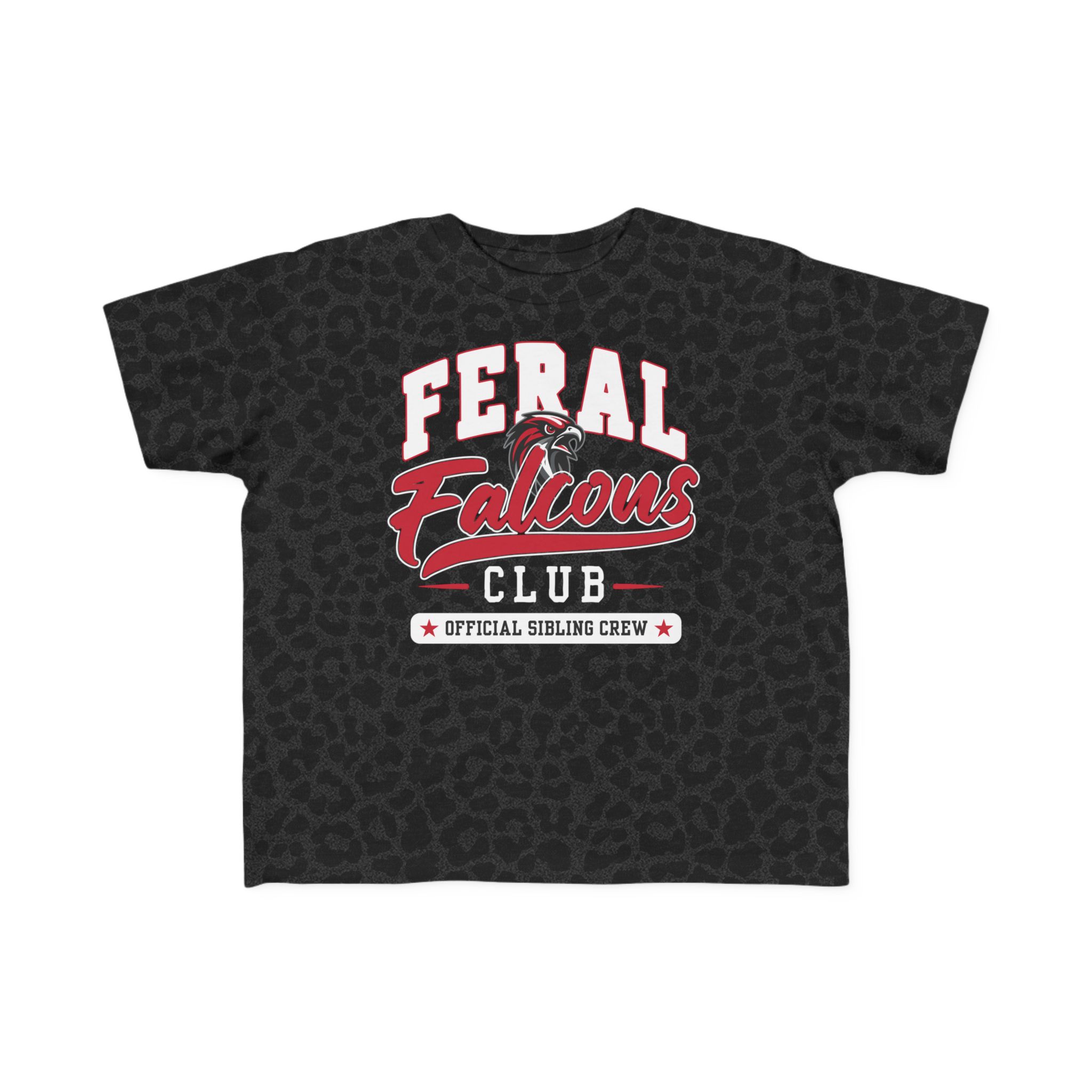 Toddler Cotton Tee: 'Feral Falcons Club' - Image 3