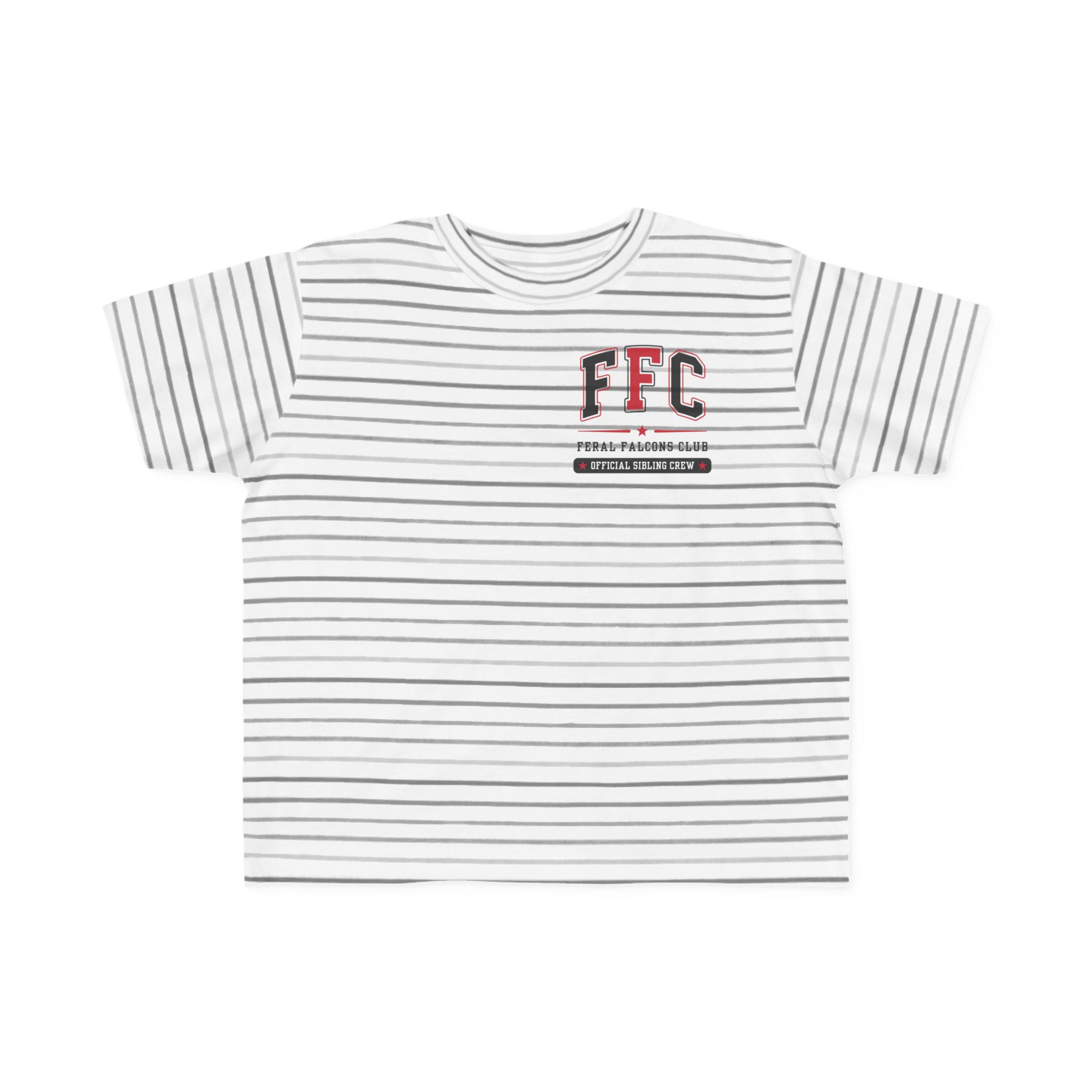 Toddler Cotton Tee: 'Feral Falcons Club' (2 Sided) - Image 2