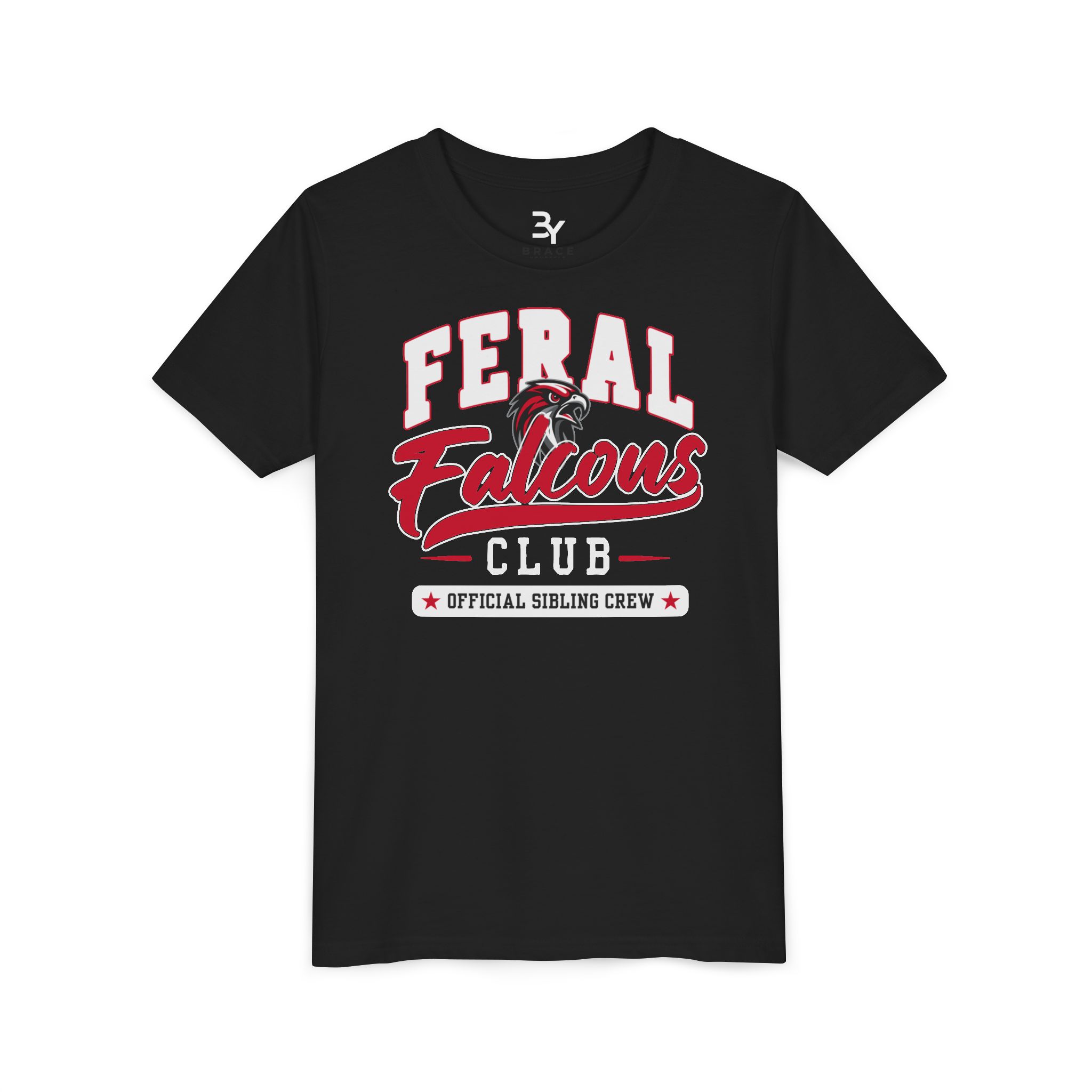 Youth Cotton Tee: 'Feral Falcons Club' - Image 4